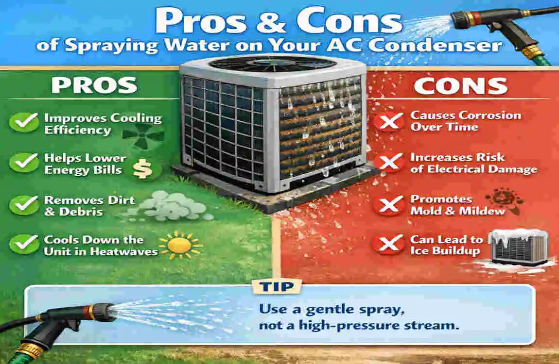 Does Spraying AC Condenser with Water Cool Your House?