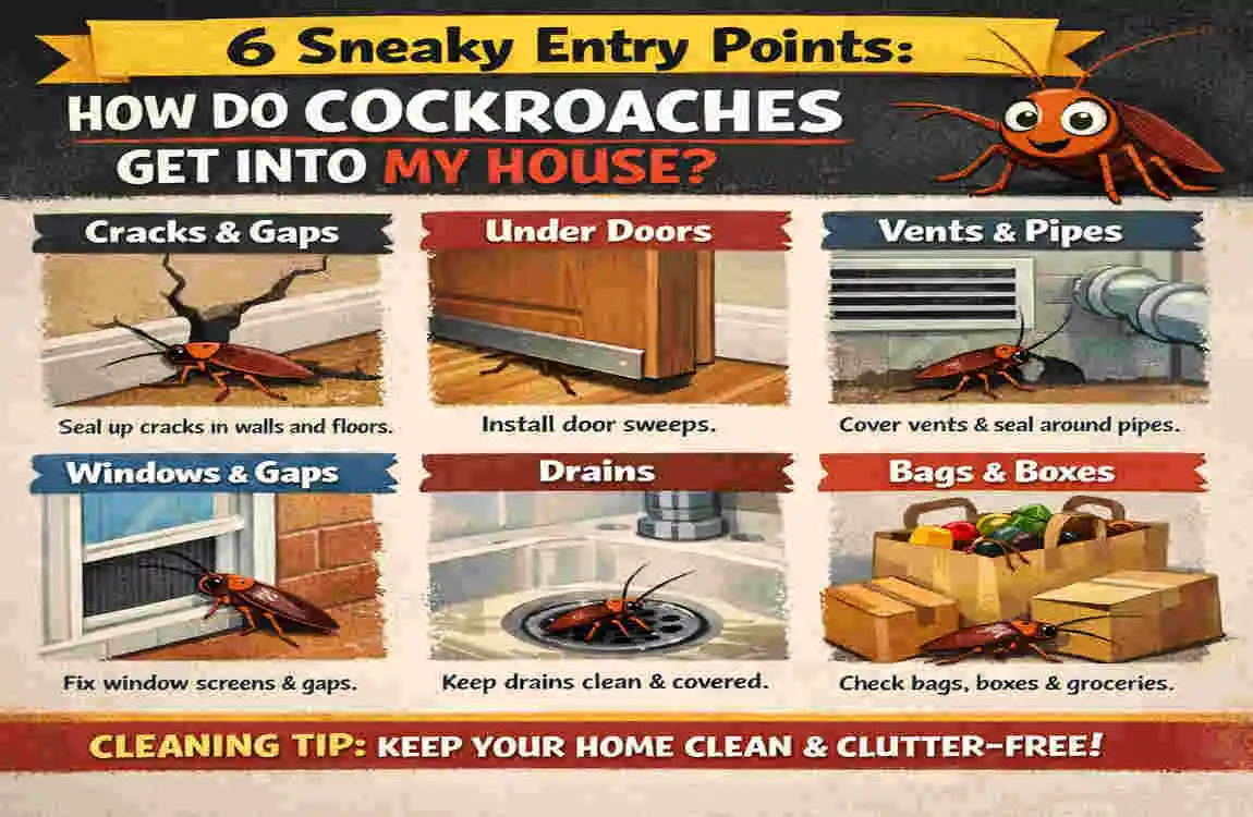How Cockroaches Sneak Into Your House