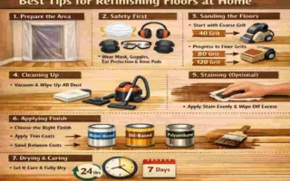 how to refinish floors while living in house