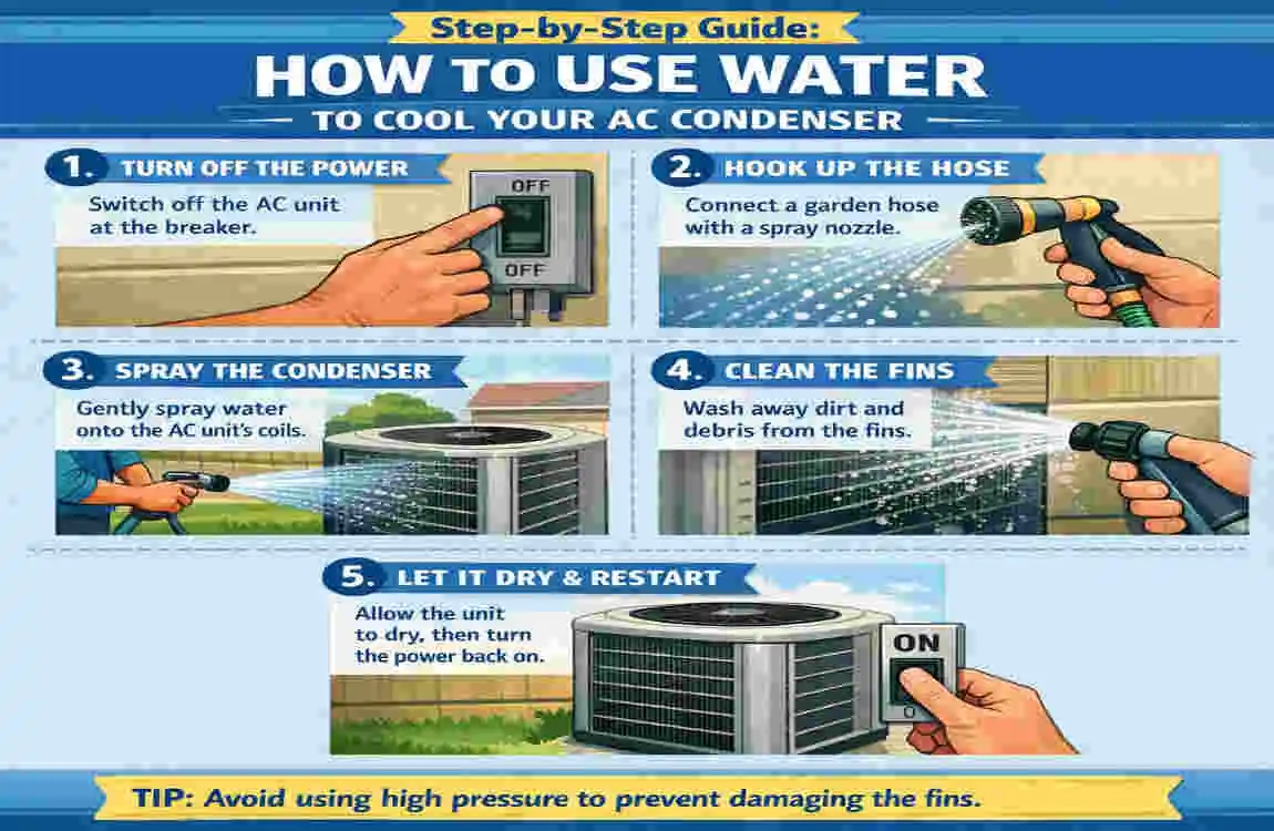 Does Spraying AC Condenser with Water Cool Your House?