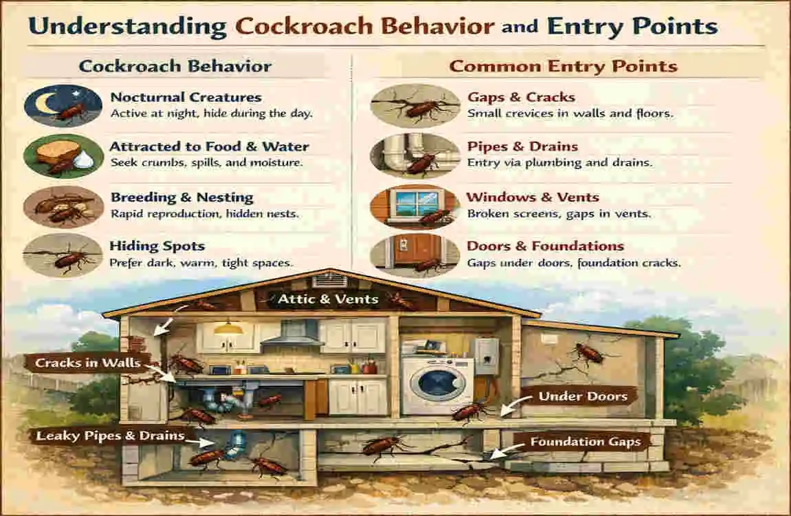 How Cockroaches Sneak Into Your House