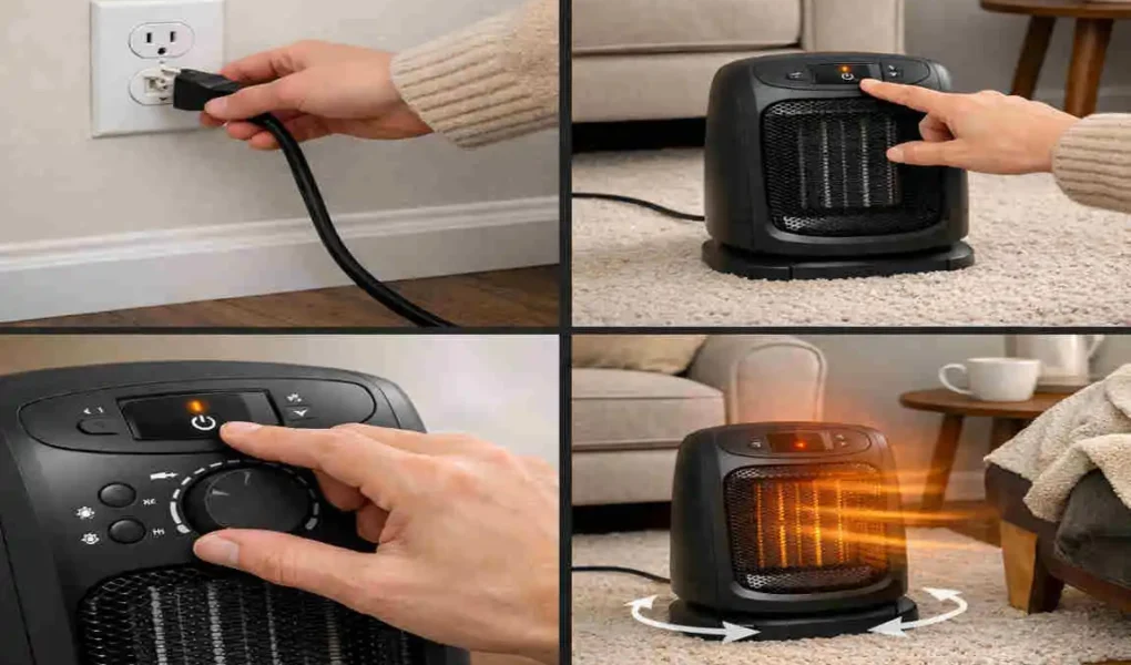 how to turn on a heater in a house