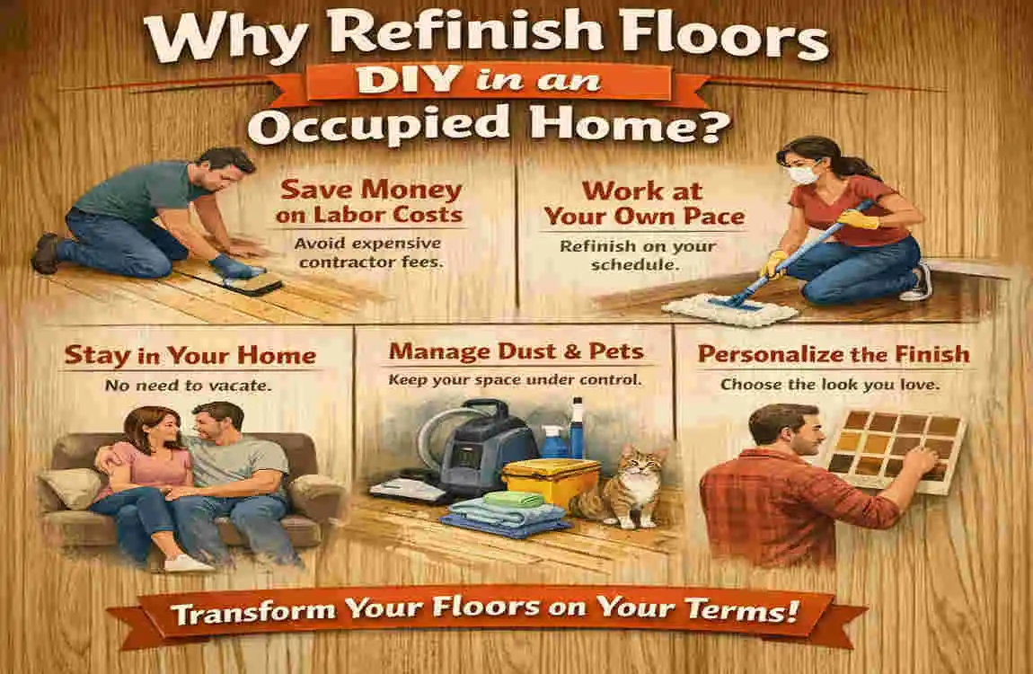 How to Refinish Floors While Living in the House: Your Complete DIY Guide