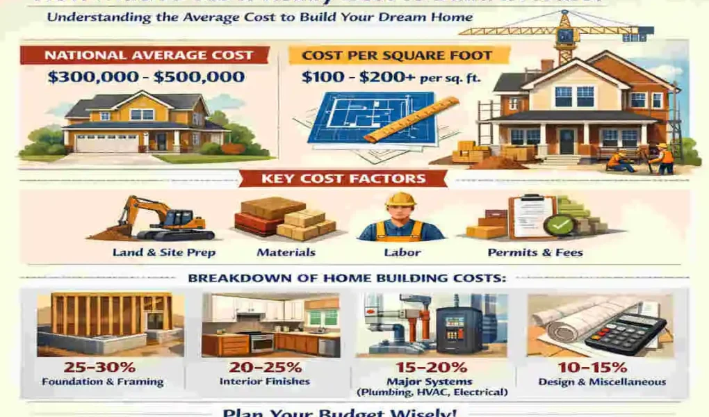 average cost to build a house