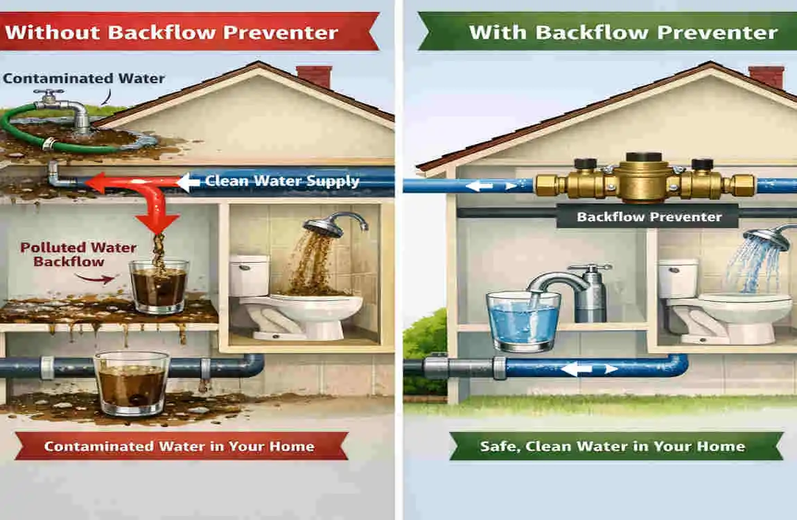 what plumbing device helps prevent a backflow