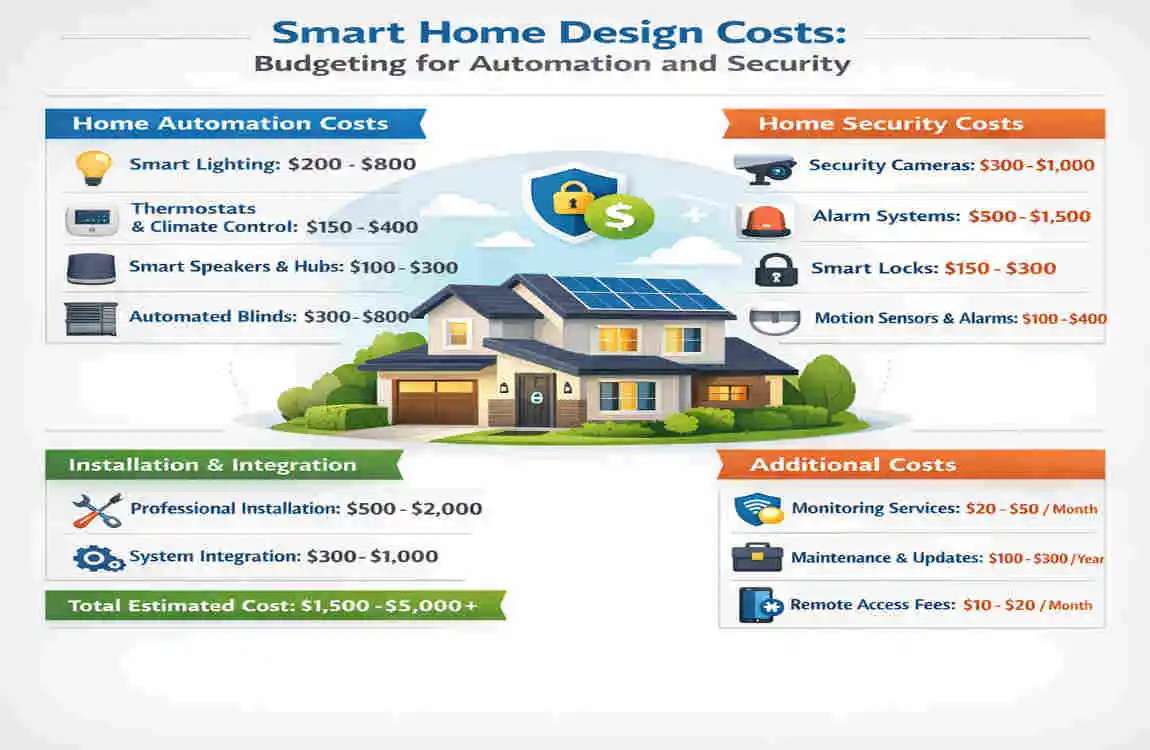 Smart Home Design Costs: Budgeting for Automation and security