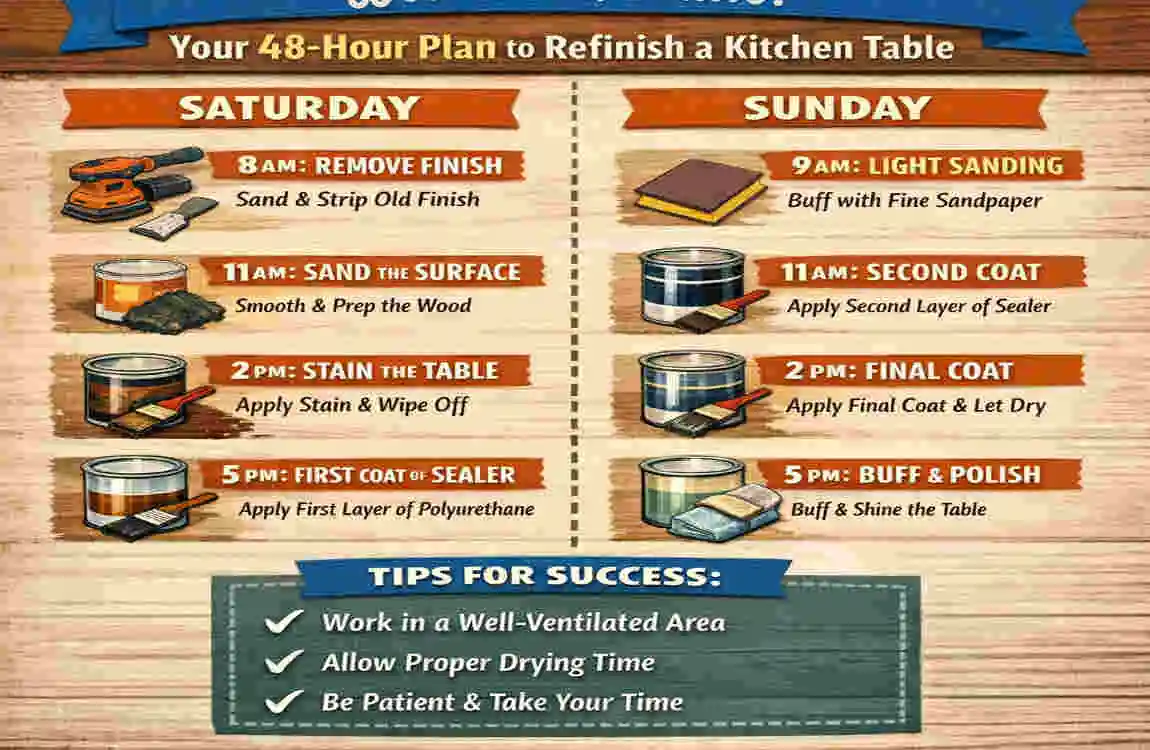 Refinish Kitchen Table