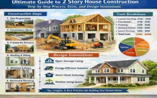 how high is a 2 story house construction