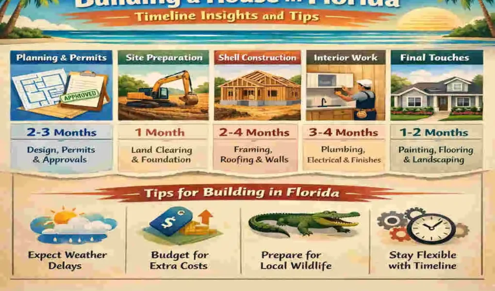 how long to build a house in florida