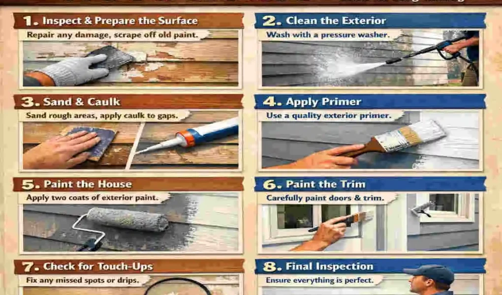 How to Paint a Wood House