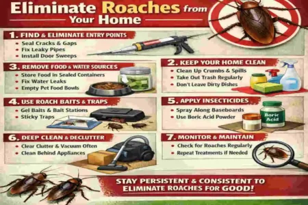 How to Permanently Get Rid of Roaches