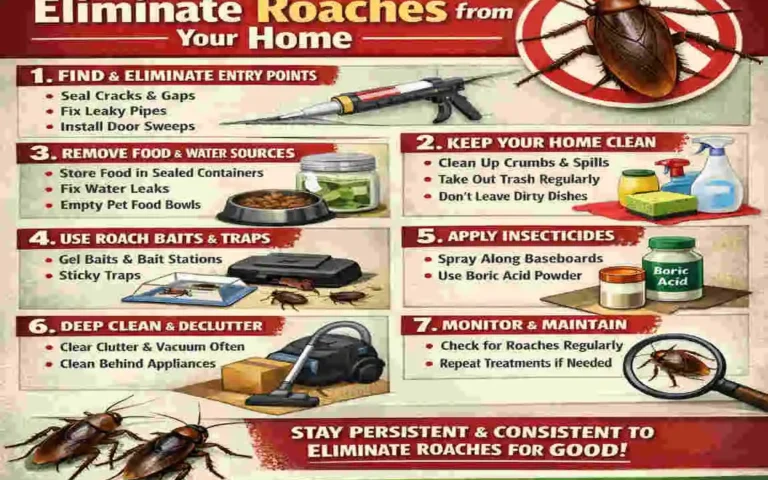 How to Permanently Get Rid of Roaches