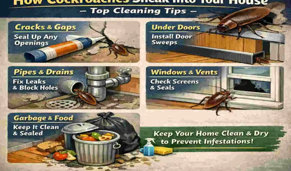How Cockroaches Sneak Into Your House: Top Cleaning Tips