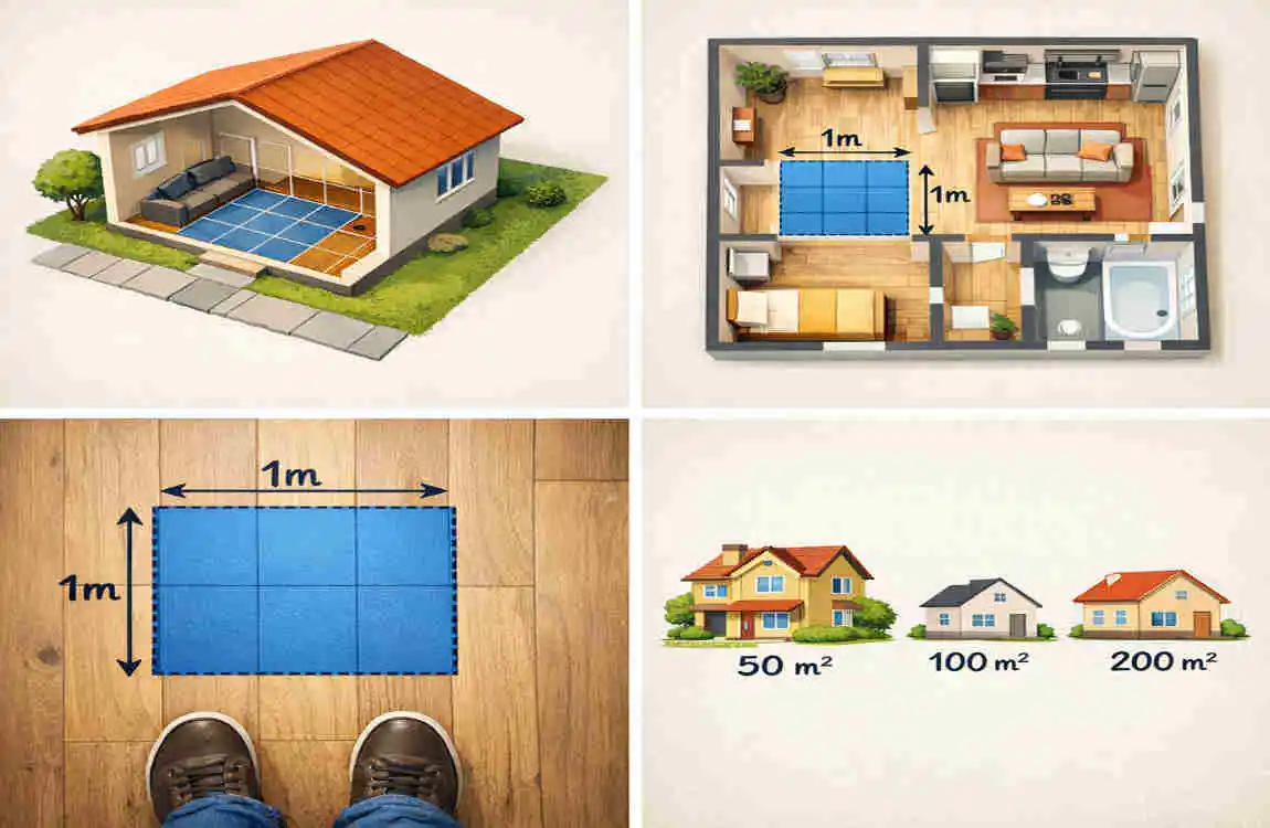 how to work out house square meters