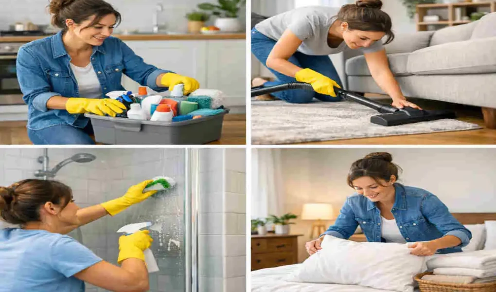 how to clean a house