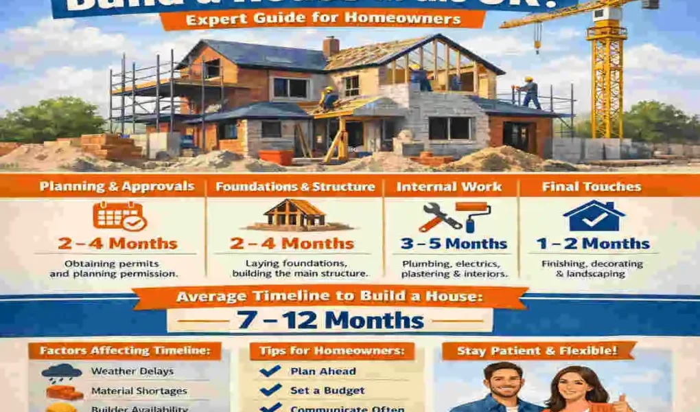how long does it take to build a house uk