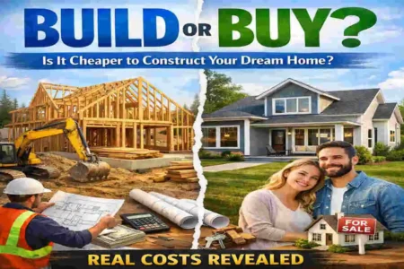 is cheaper to build or buy a house