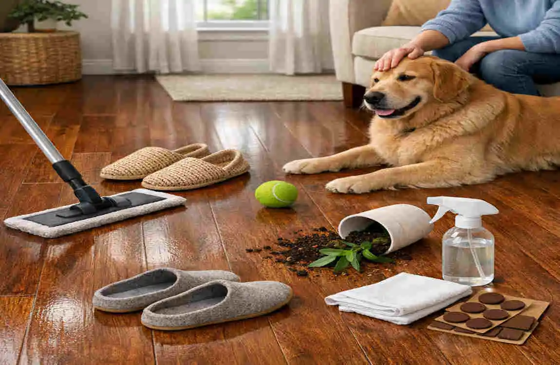how to refinish floors while living in house