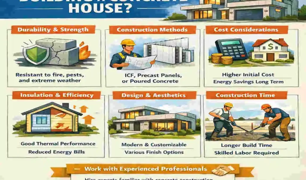 How to Build a Concrete House Step
