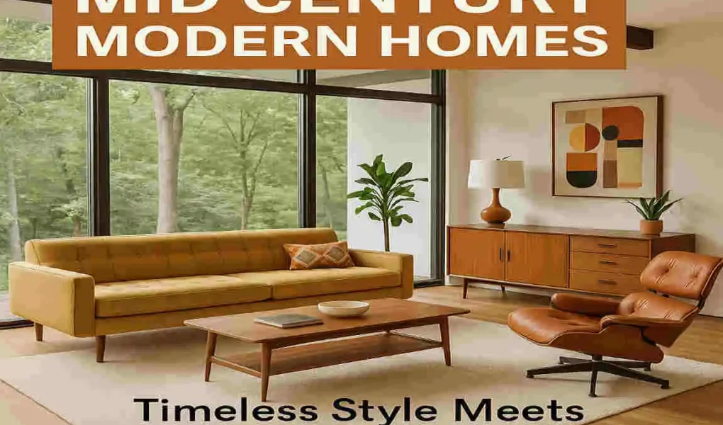 mid century modern homes decor