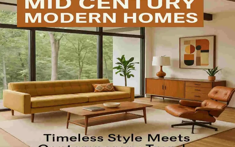 mid century modern homes decor