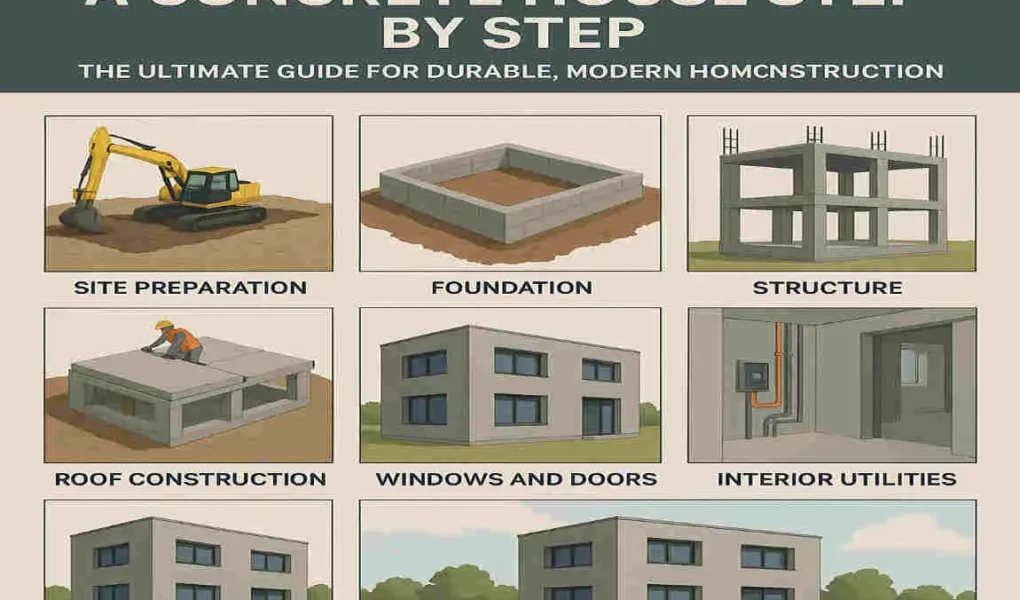 How to Build a Concrete House Step by Step: The Ultimate Guide for Durable, Modern Home Construction
