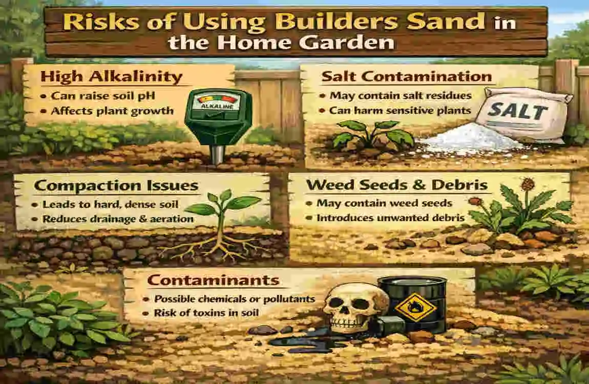 can you use builders sand in the home garden