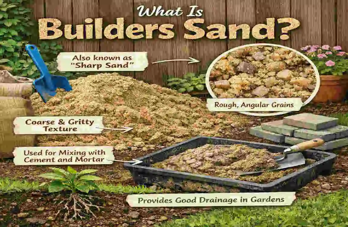 can you use builders sand in the home garden