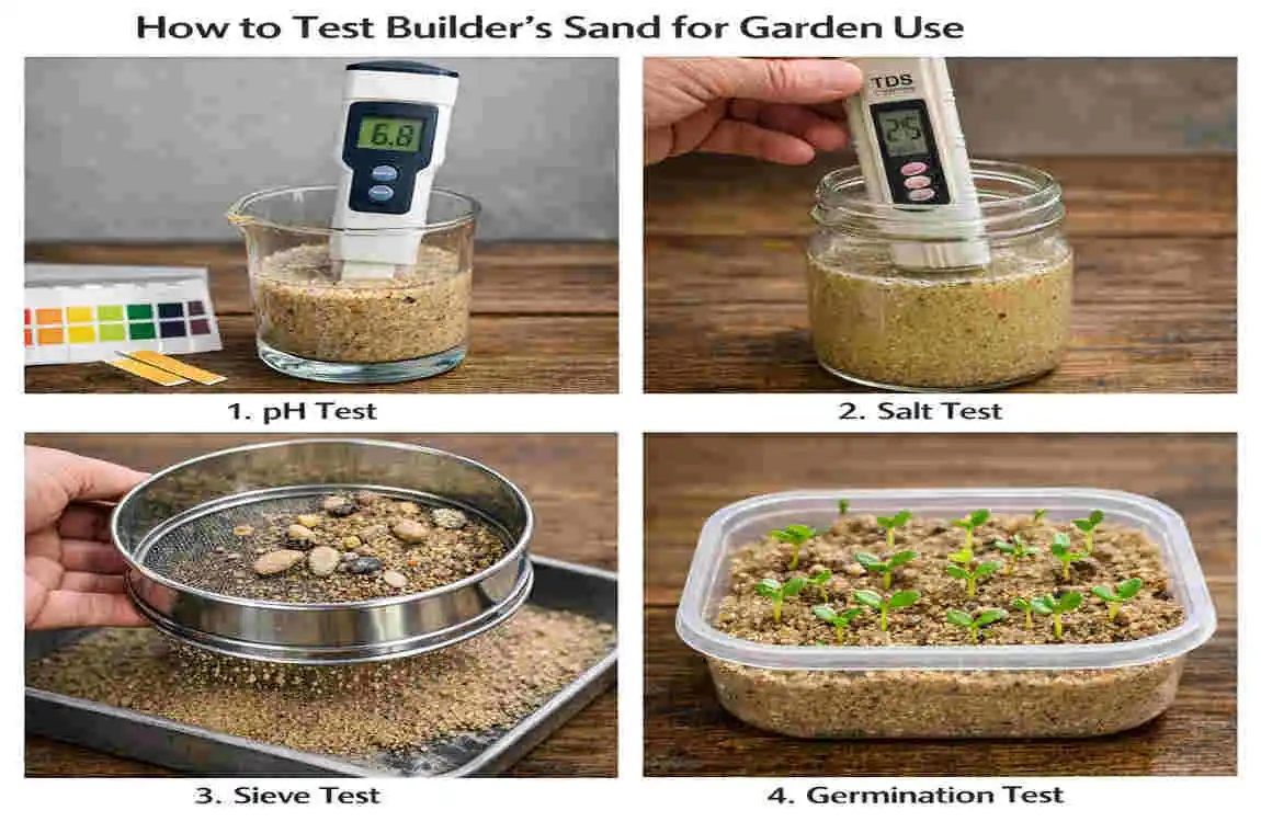 can you use builders sand in the home garden