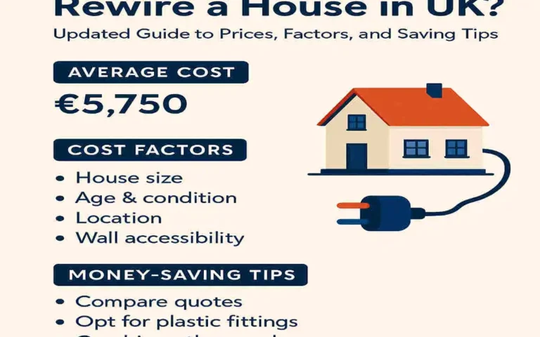 How Much Does It Cost to Rewire a House in the UK? Updated Guide to Prices, Factors, and Saving Tips