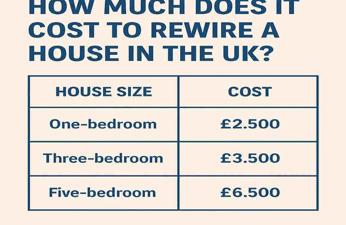 How Much Does It Cost to Rewire a House in the UK? Updated Guide to Prices, Factors, and Saving Tips