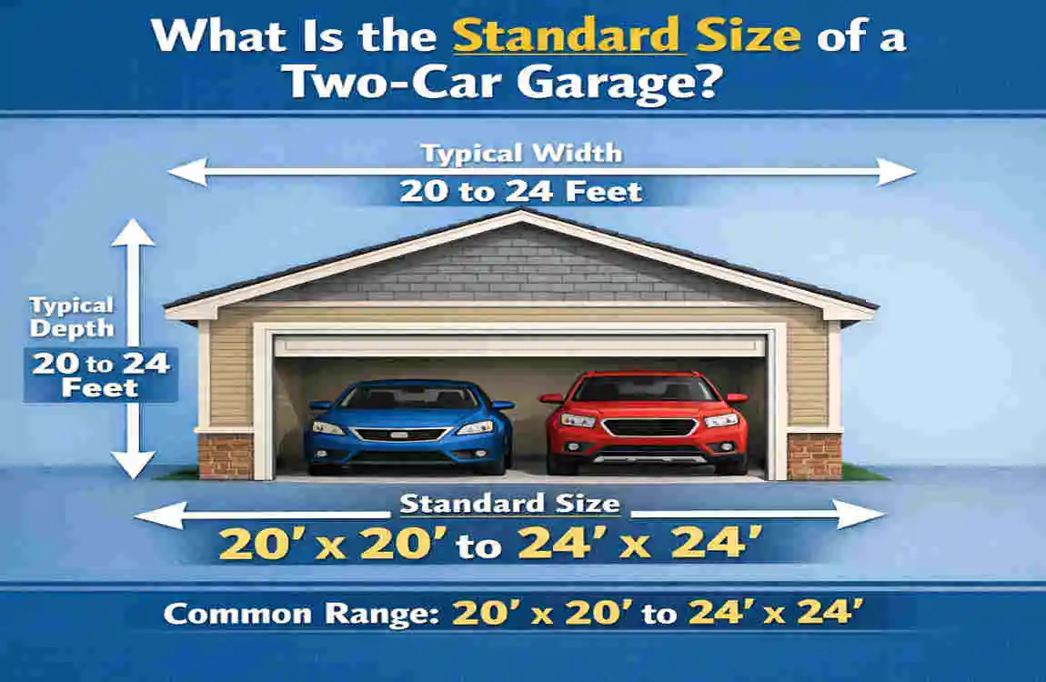 how many square feet are in a two car garage
