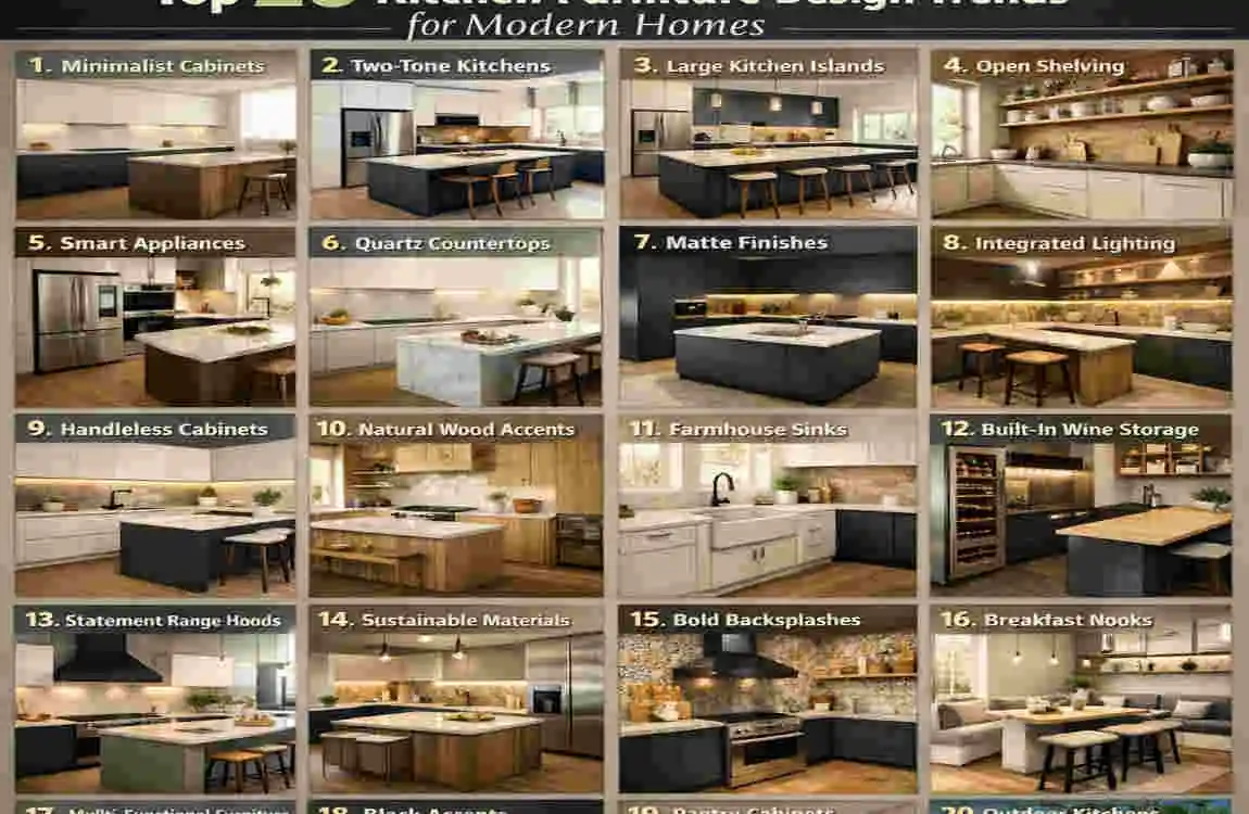 Revolutionize Your House: Top 20 Kitchen Furniture Design Trends for Modern Homes