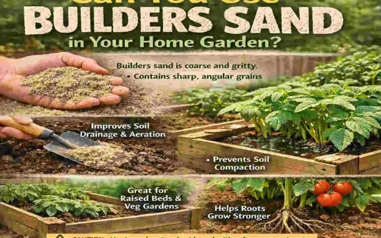can you use builders sand in the home garden