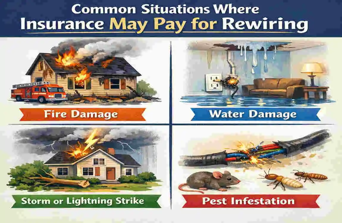 will insurance pay to rewire my house