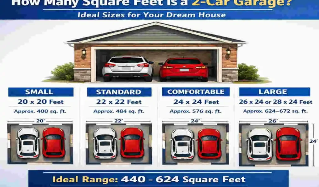 How Many Square Feet Is a 2-Car Garage? Ideal Sizes for Your Dream House