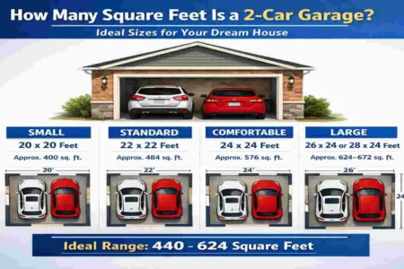 How Many Square Feet Is a 2-Car Garage? Ideal Sizes for Your Dream House