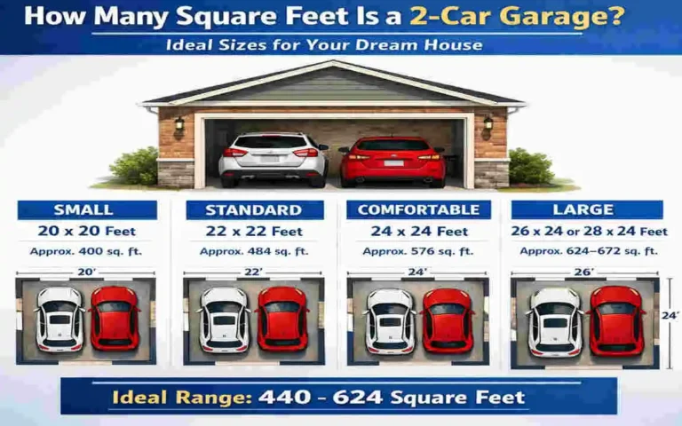 How Many Square Feet Is a 2-Car Garage? Ideal Sizes for Your Dream House