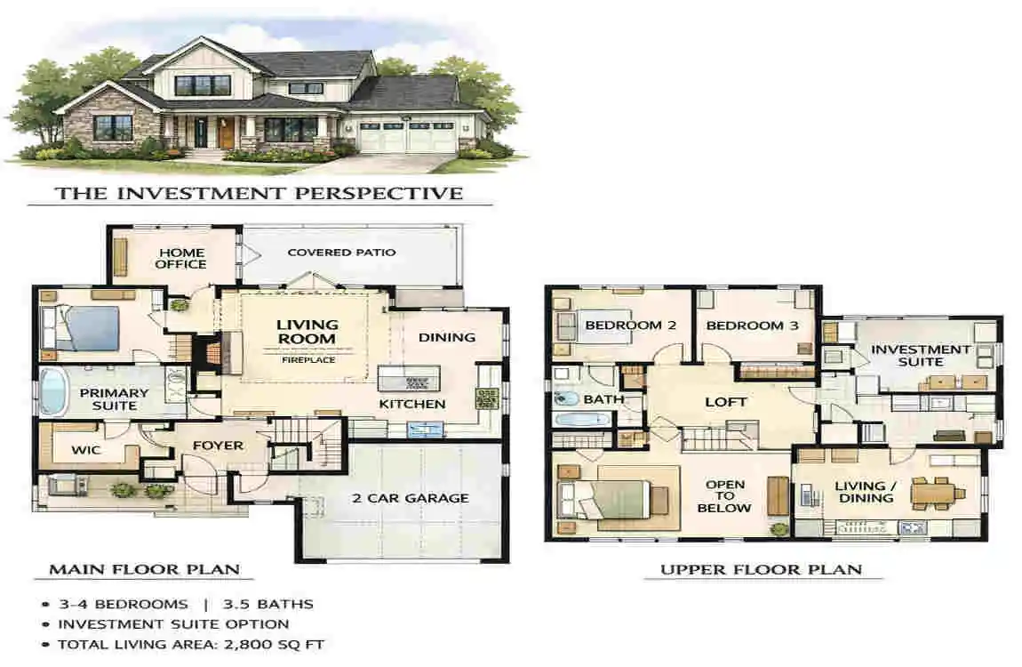 Building into a house plans