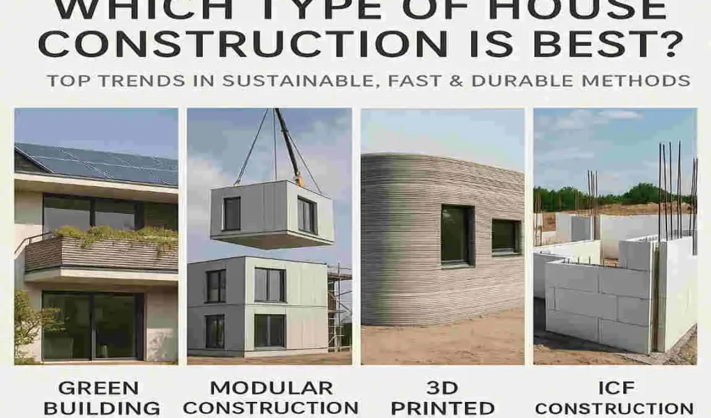 Which Type of House Construction is Best? Top Trends in Sustainable, Fast & Durable Building Methods