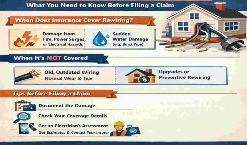 will insurance pay to rewire my house