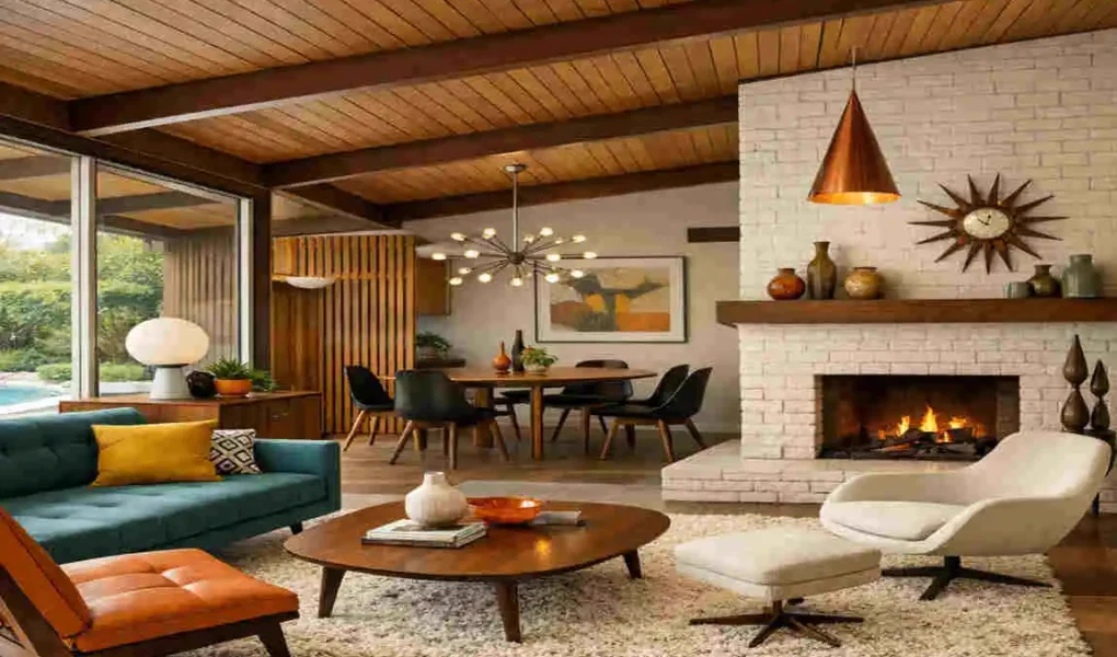 mid century modern homes decor