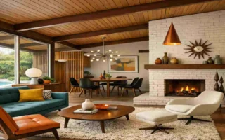 mid century modern homes decor