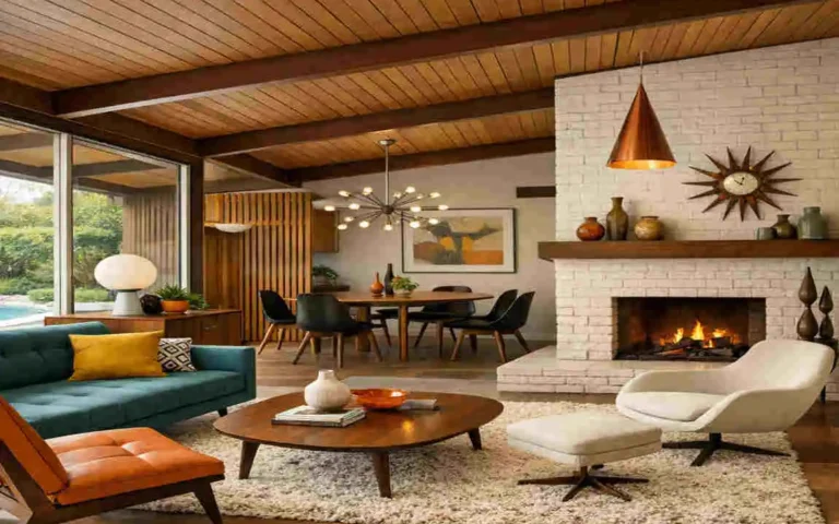 mid century modern homes decor