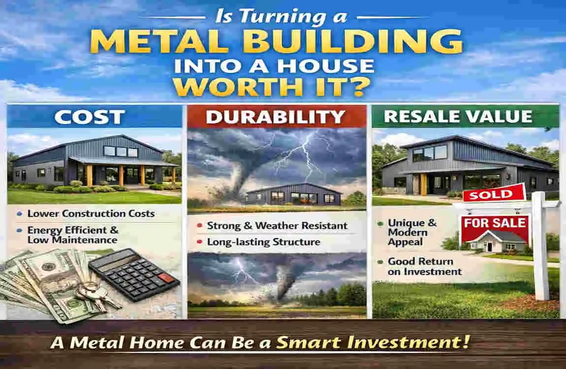 How to Turn a Metal Building house