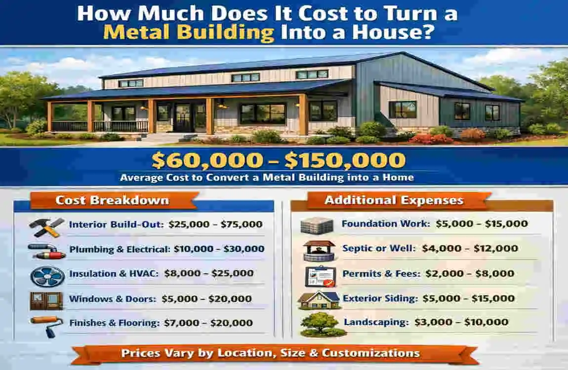 How to Turn a Metal Building house