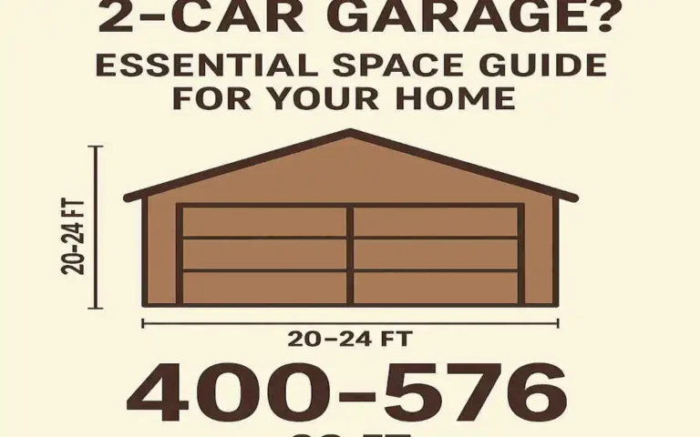 How Many Square Feet Is a 2-Car Garage? Essential Space Guide for Your Home