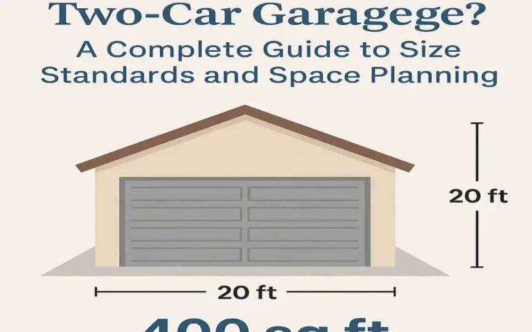 How Many Square Feet Are in a Two-Car Garage? A Complete Guide to Size Standards and Space Planning