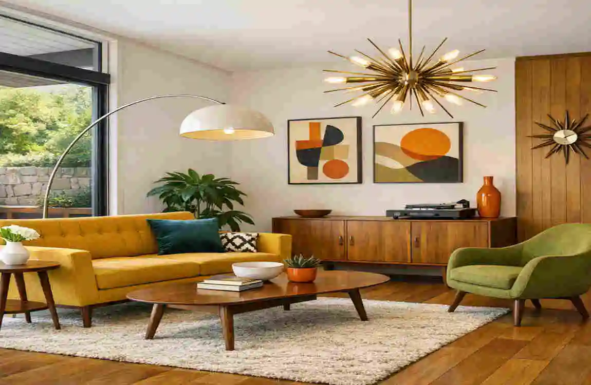 mid century modern homes decor