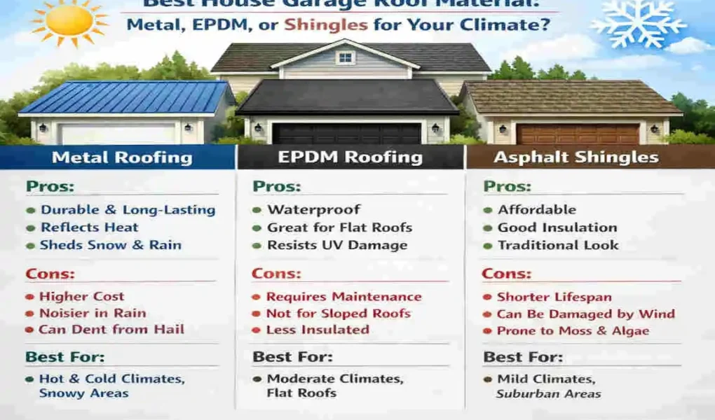 what is the best material for a garage roof